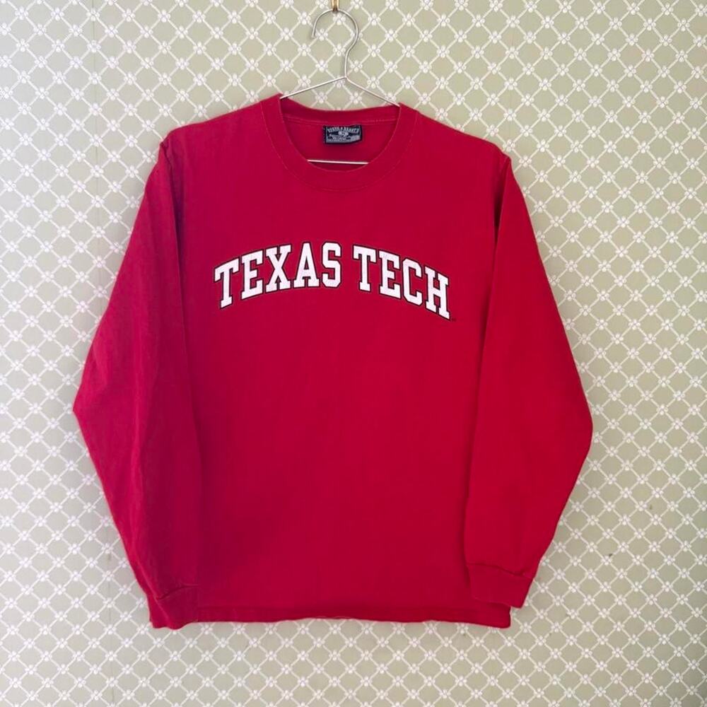 Vintage 2000s red Texas tech Steve and Barry’s long sleeve t shirt